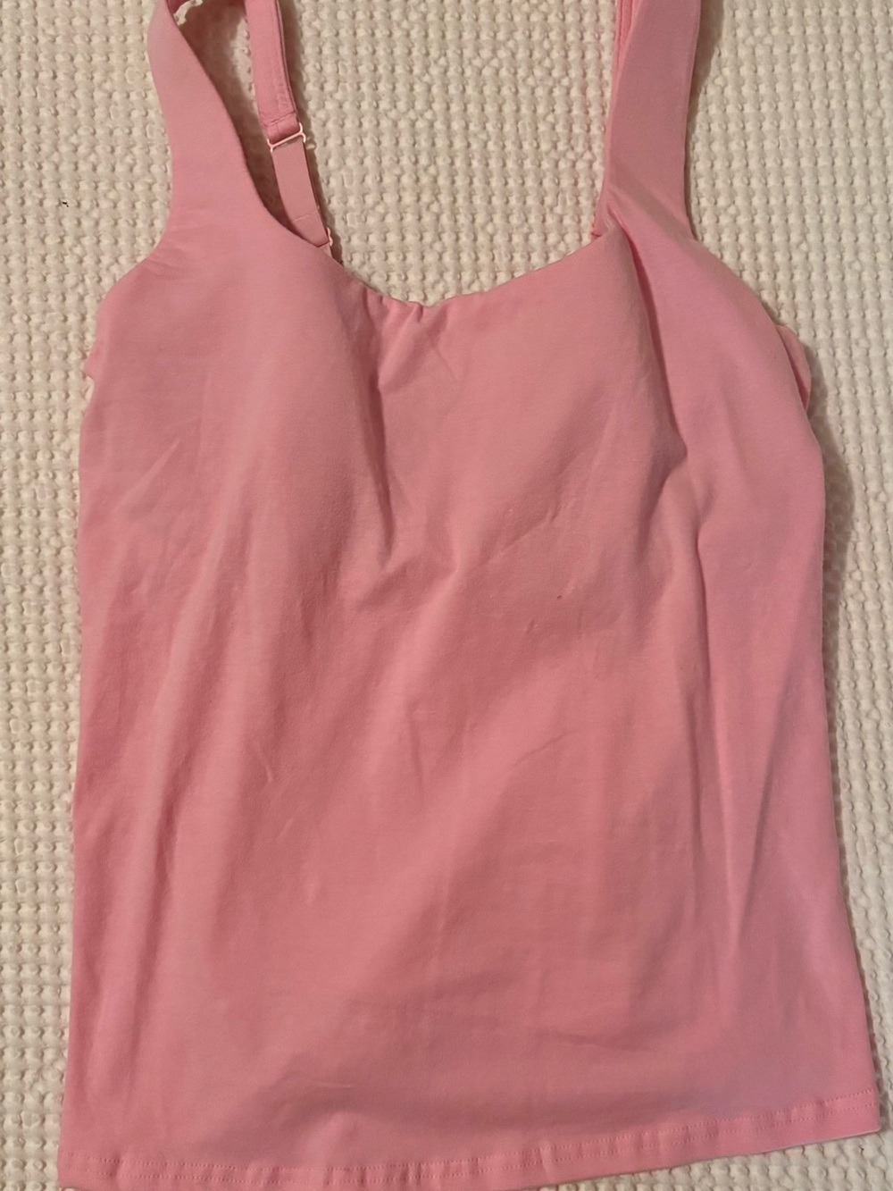 Everyday Women's Pink Camisole with Adjustable Straps and Built in Bra. NWT 38D